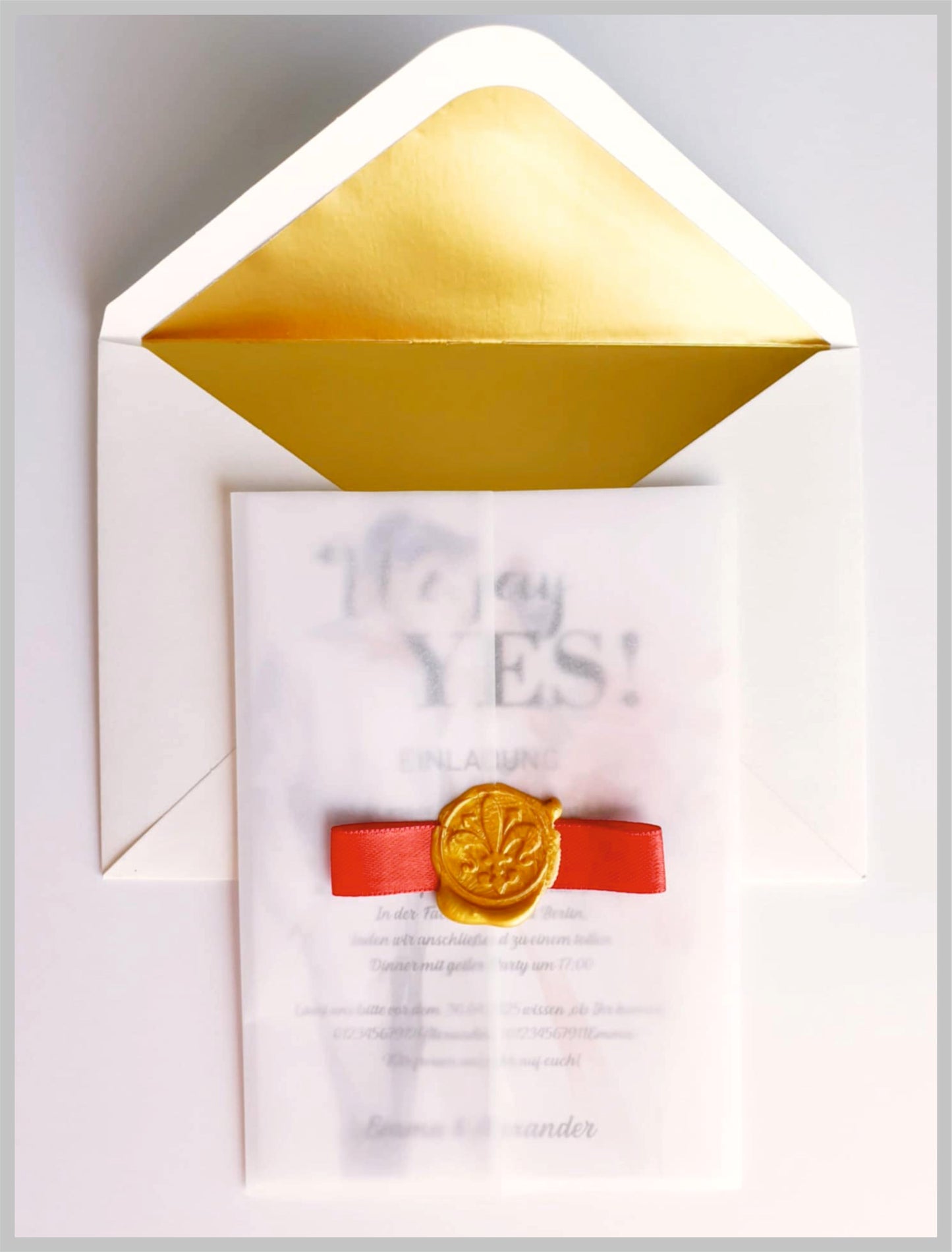 30 stk- Einzigartige, handgemachte Hochzeitseinladung – Ein Hauch von Eleganz für euren großen Tag!