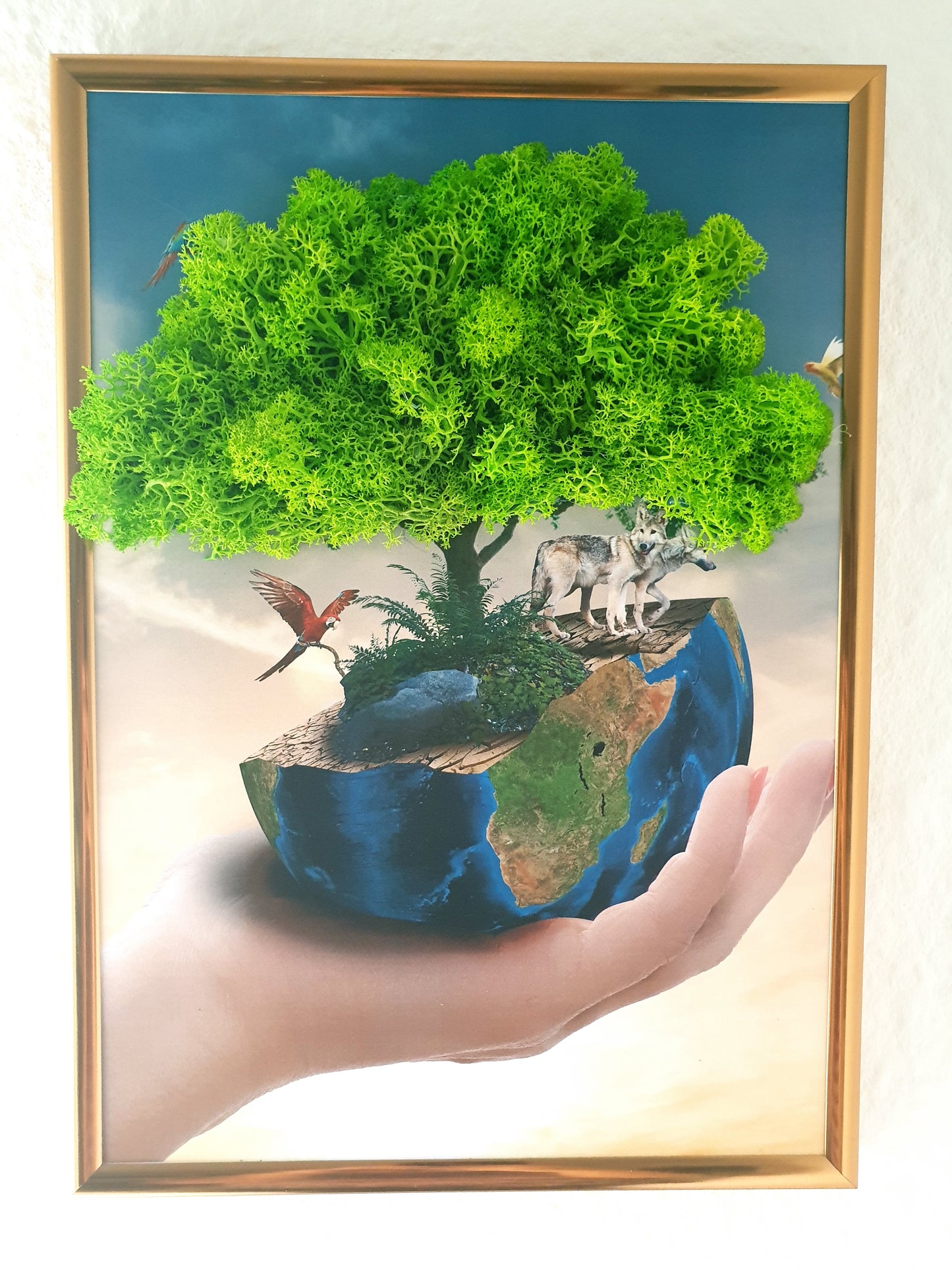 Abstrakt Islandmoos Baum