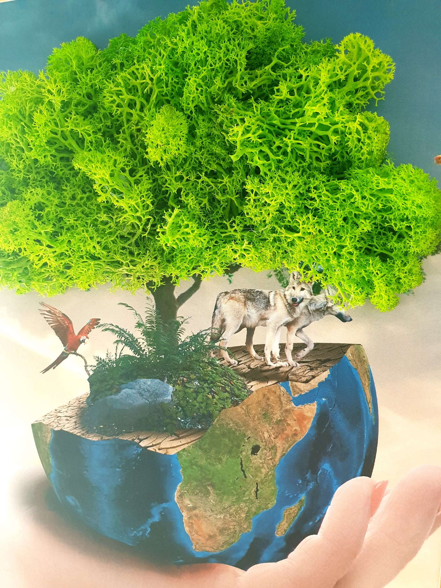 Abstrakt Islandmoos Baum