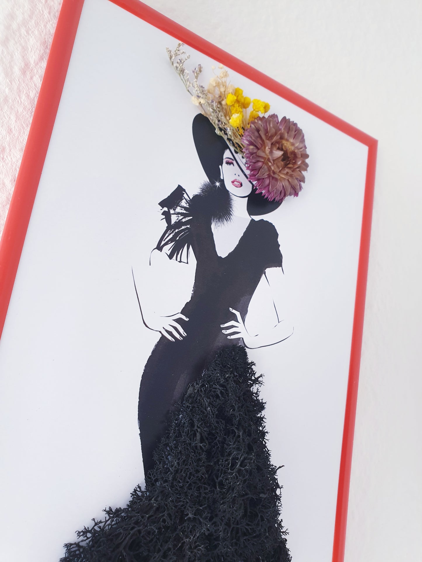 Retro Wandbild Frau