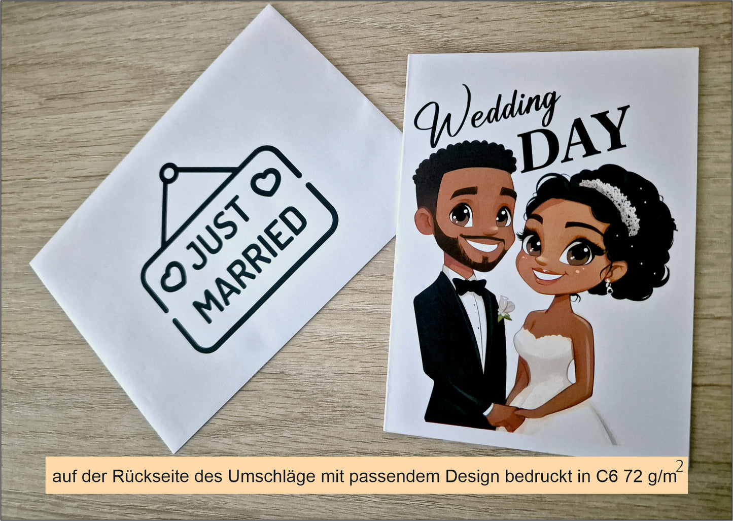 Set 12 STK- Einladungskarten Klappkarte mit Innentext Inklusive Briefumschlag