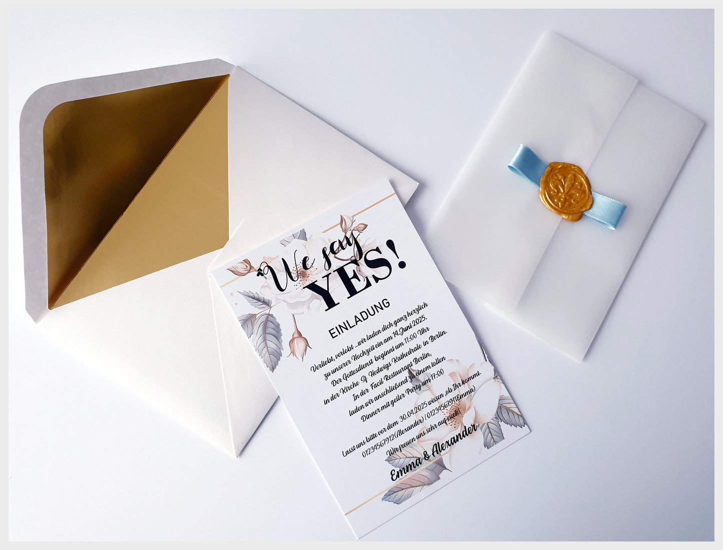 30 STK -Einzigartige, handgemachte Hochzeitskarten – Perfekt für euren besonderen Tag!