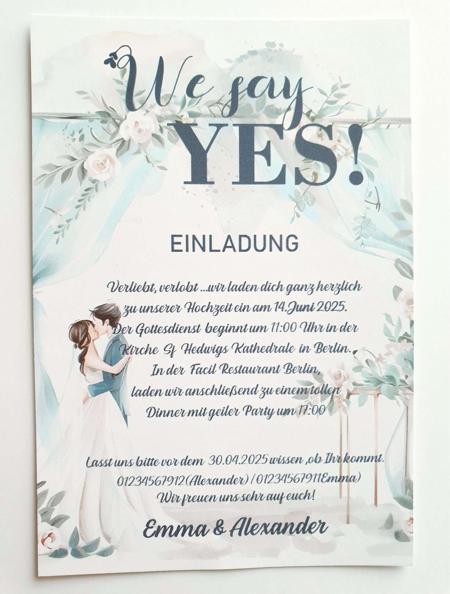 30 stk-* Einzigartige, Handgemachte Hochzeitskarten* – Perfekt für euren besonderen Tag!