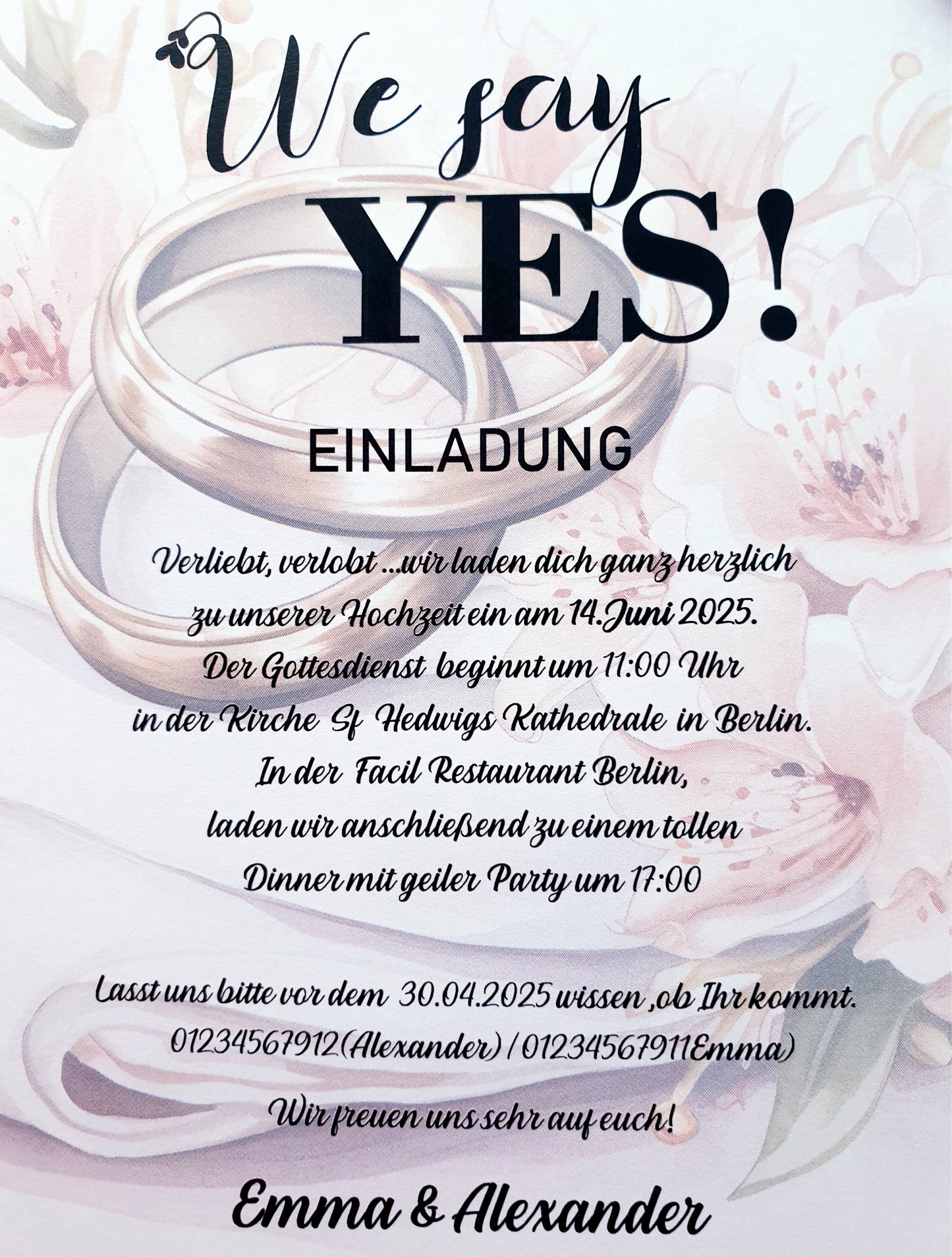 30 STK!!! Einzigartige, handgemachte Hochzeitskarten – Ein Hauch von Eleganz für euren großen TAG!