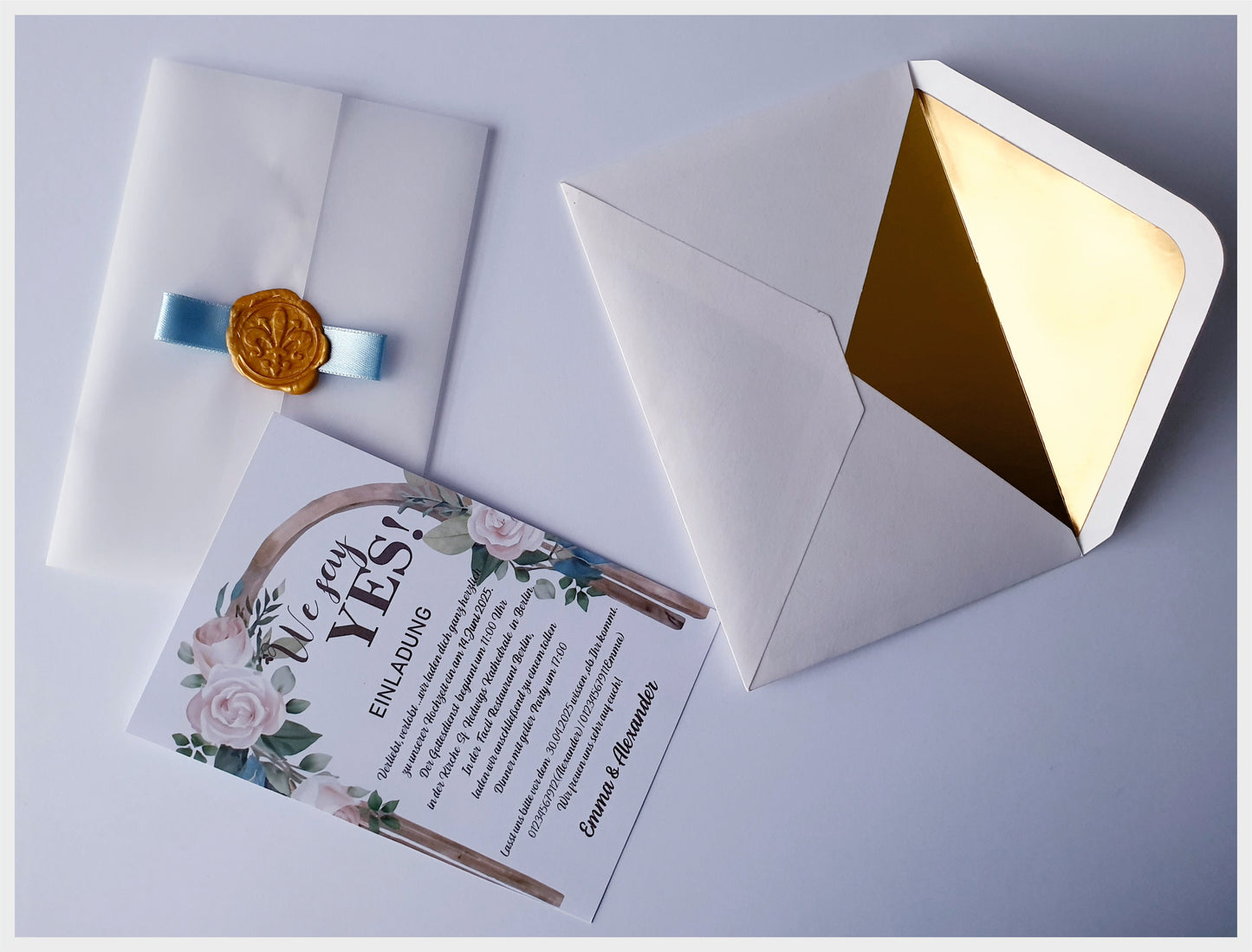 30 stk Einzigartige, handgemachte Hochzeitseinladung – Perfekt für euren besonderen Tag!