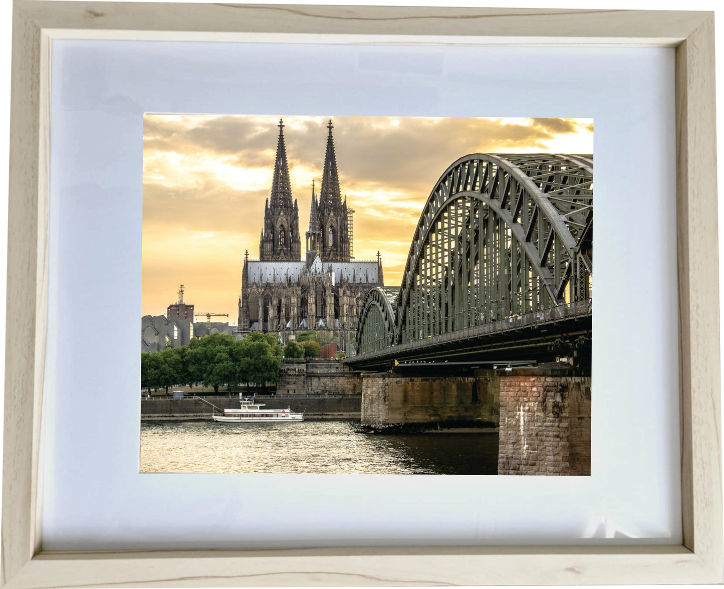 Köln Wandbild auf Holzrahmen