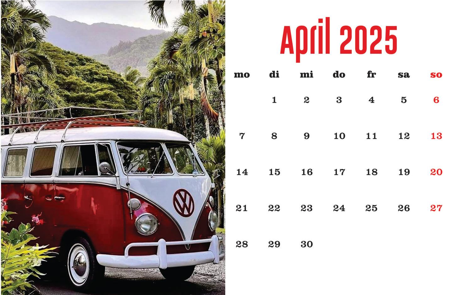 Camping Tischkalender
