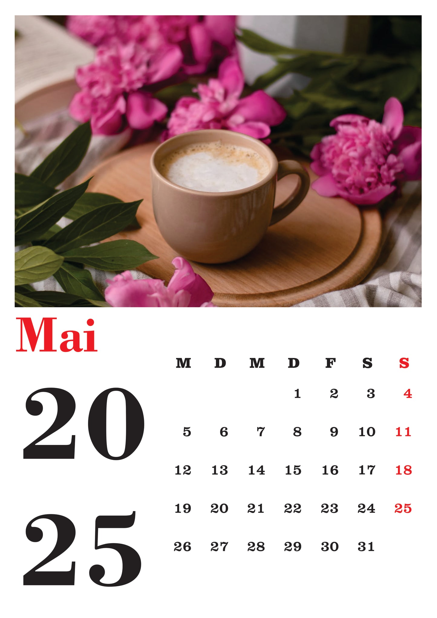 Kaffee Wandkalender