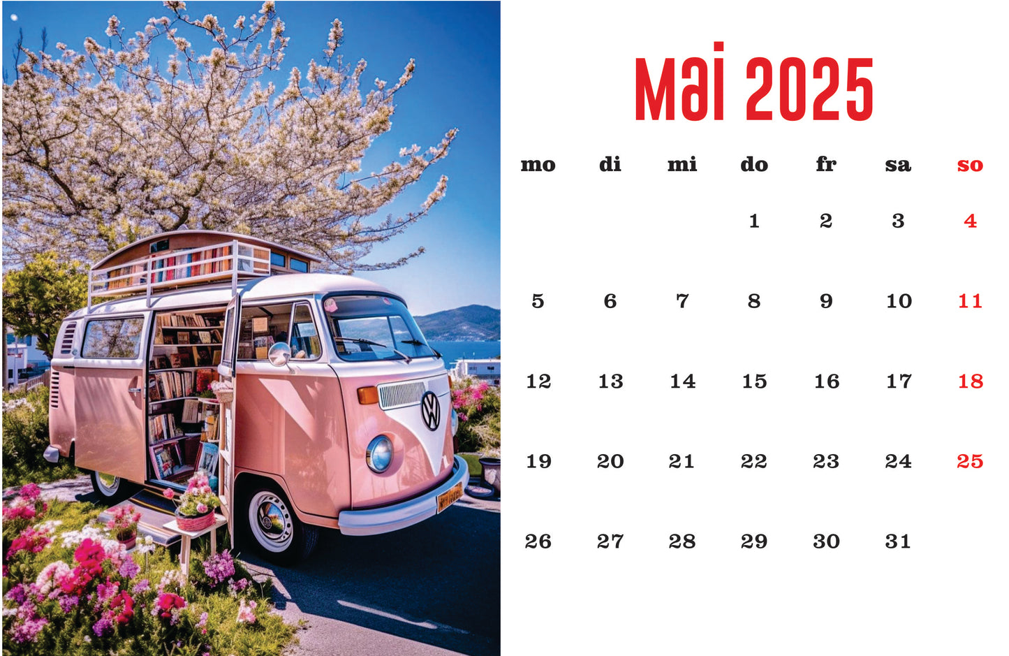 Camping Tischkalender
