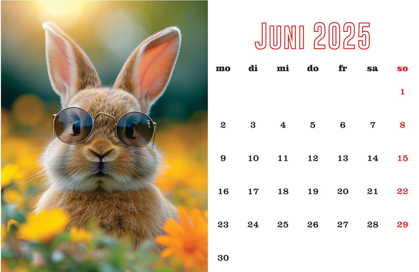 Kaninchen Tischkalender