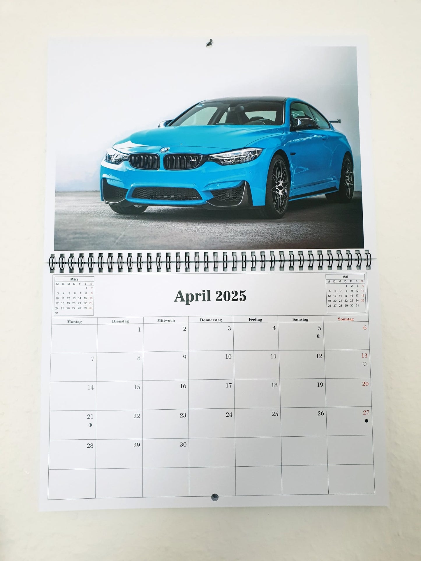 Wandkalender Auto 2025