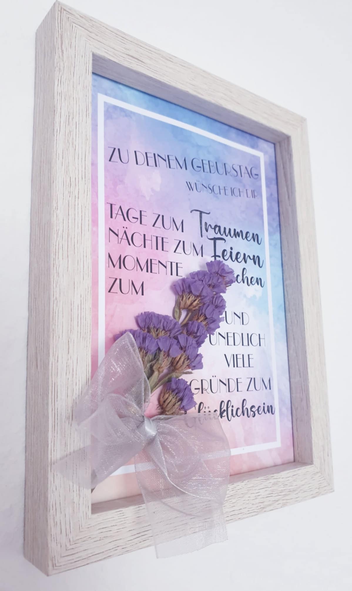 Wandbilder mit Trockenblumen
