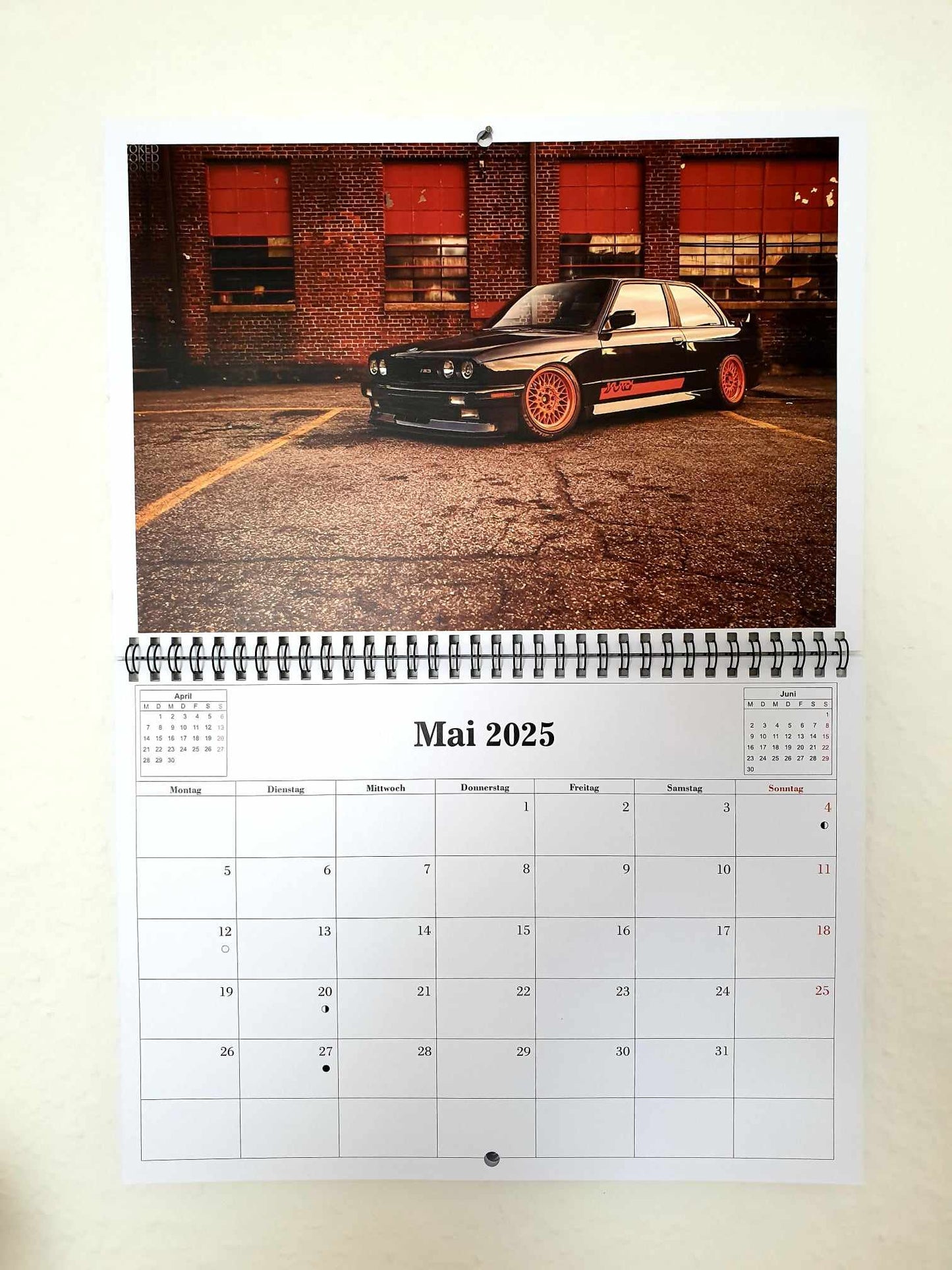 Wandkalender Auto 2025