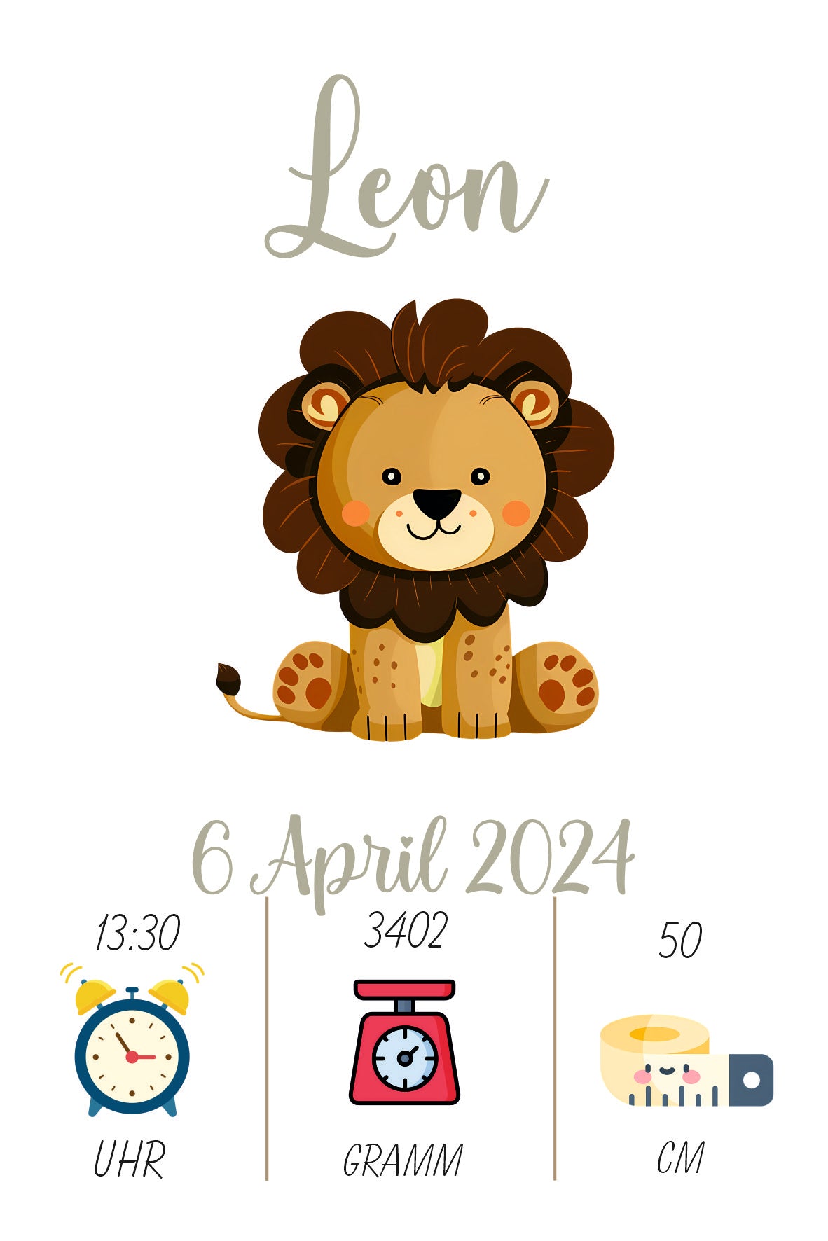 Wallbild Leon