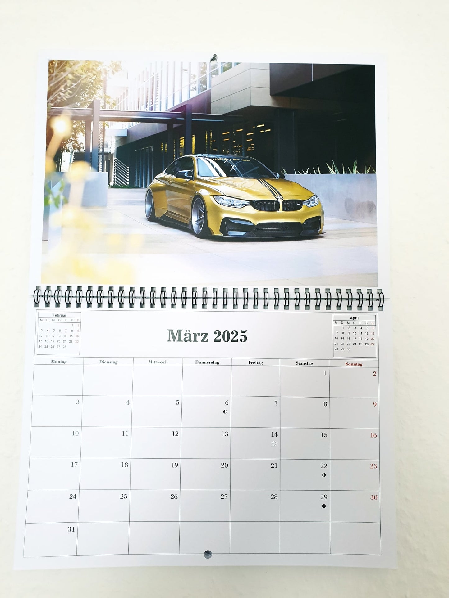 Wandkalender Auto 2025