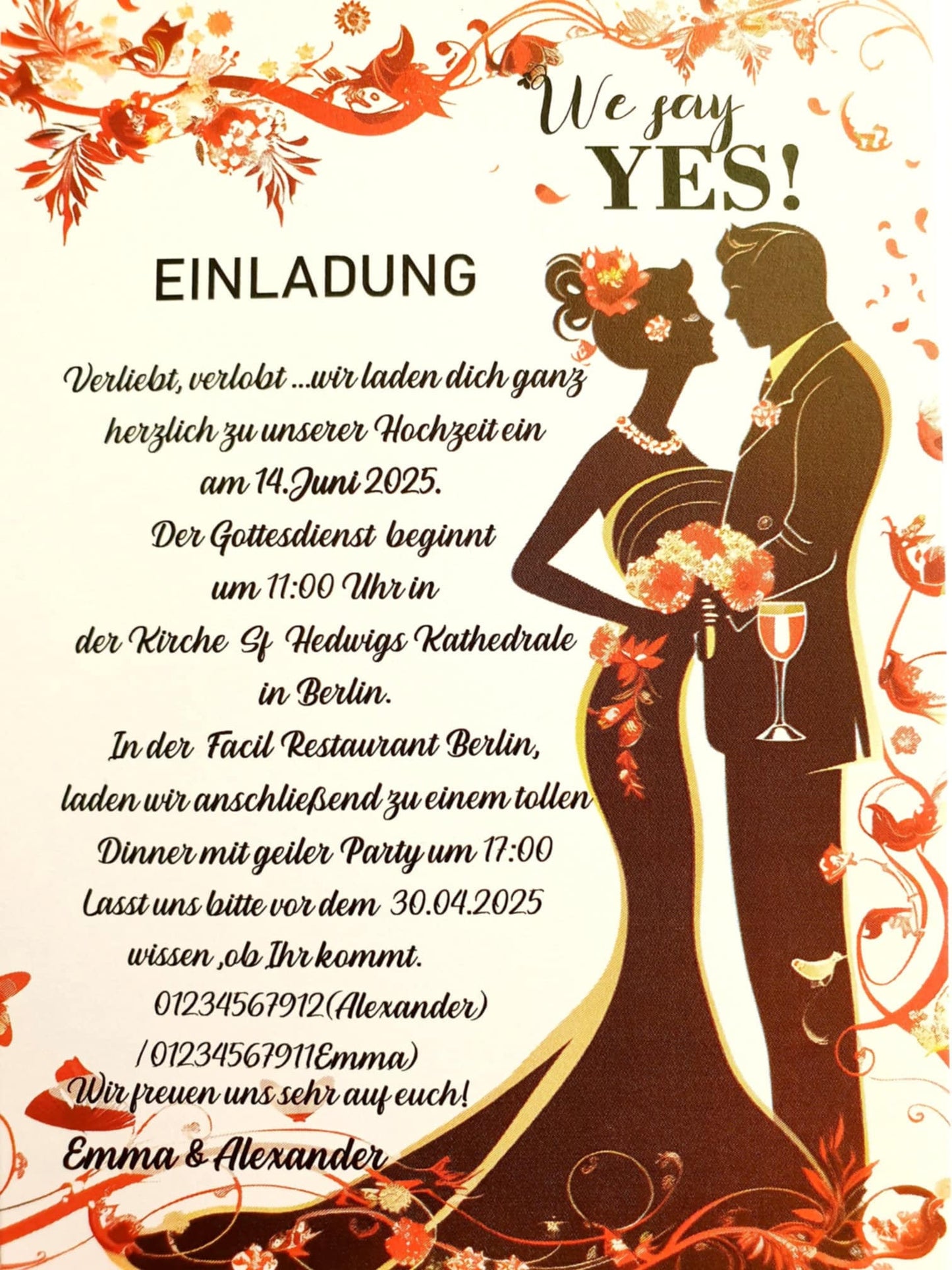 30 stk Einzigartige, handgemachte Hochzeitskarten – Ein Hauch von Eleganz für euren großen Tag!