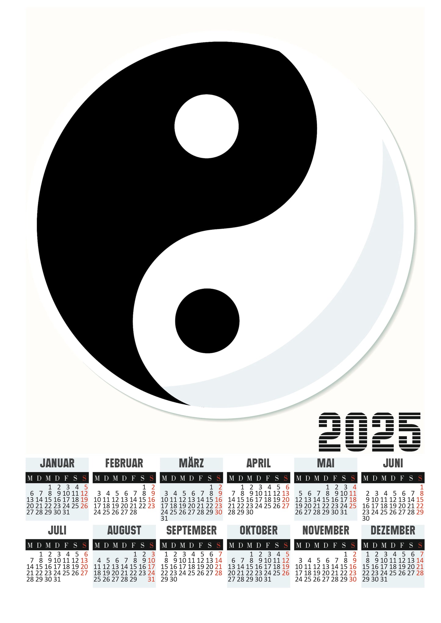 Yin & Yang Magnetkalender
