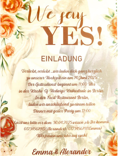 30 stk -Einzigartige,Exklusive handgemachte Hochzeitskarten – Perfekt für euren besonderen Tag!