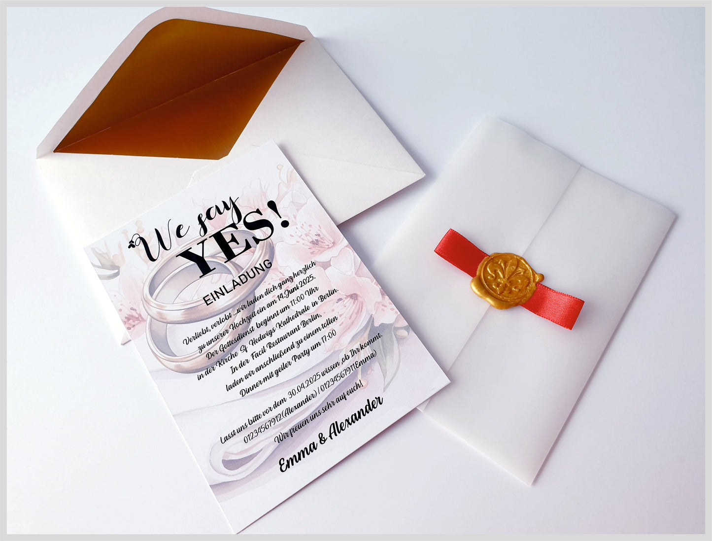 30 STK!!! Einzigartige, handgemachte Hochzeitskarten – Ein Hauch von Eleganz für euren großen TAG!