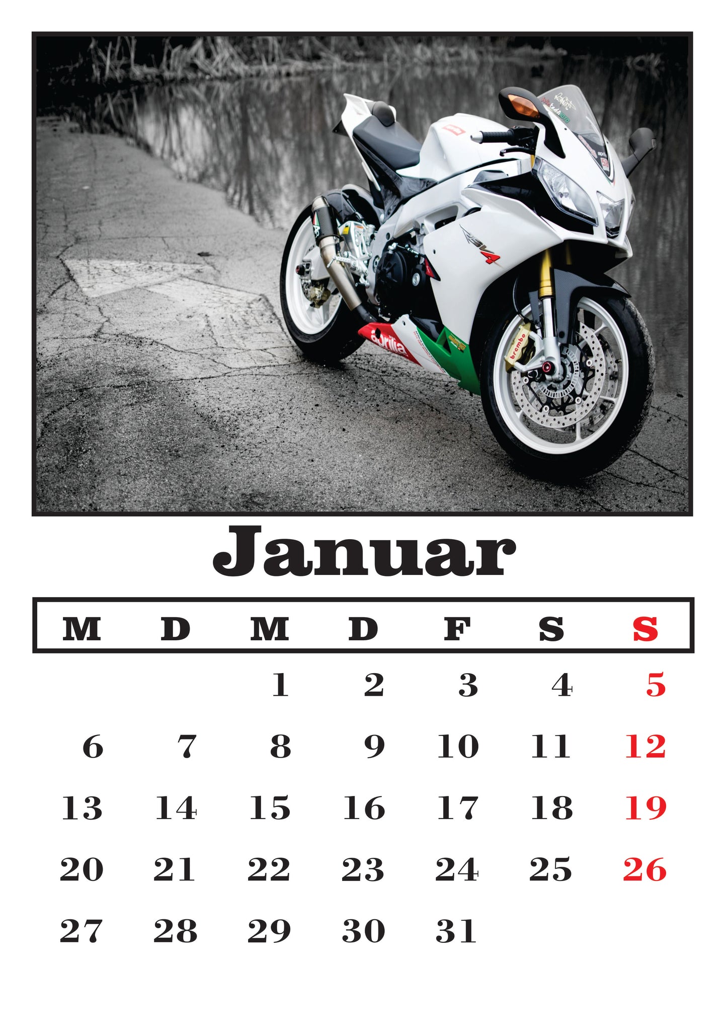 Motorrad Wandkalender
