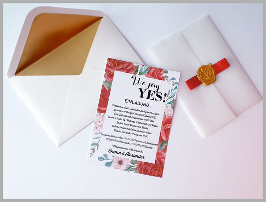 30 stk Einzigartige, handgemachte Hochzeitskarten – Ein Ein einzigartiges Design für euren unvergesslichen Tag!