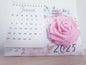 Rose Tischkalender 2025
