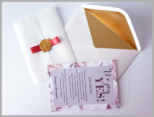 30 stk! Einzigartige, handgemachte Hochzeitskarten – Ein Hauch von Eleganz für euren großen Tag!