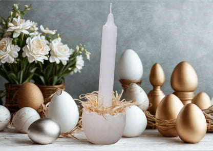 Eierschalen Kerzenhalter aus Keraflott – Osterdeko