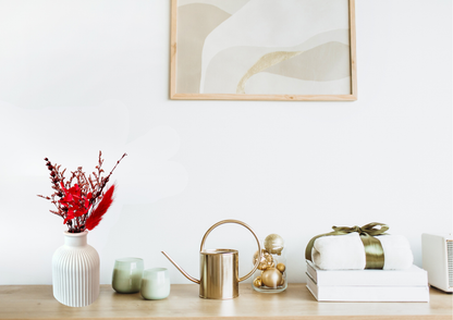 Handgefertigte Keraflott Vase in Weiß – Minimalistische Deko für Trockenblumen