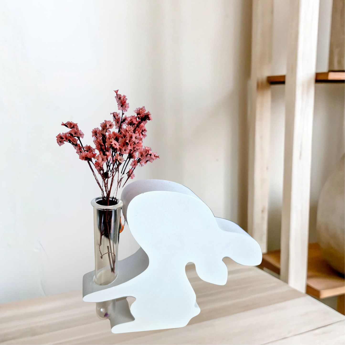 Moderne Handgemachte Deko Osterhase mit Reagenzglas aus Keraflott