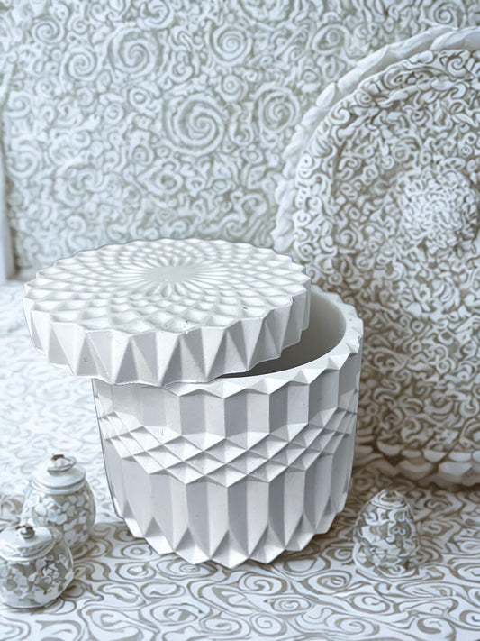 Handgemachte Schmuckdose aus Keraflott Büro -Accessoires Halter