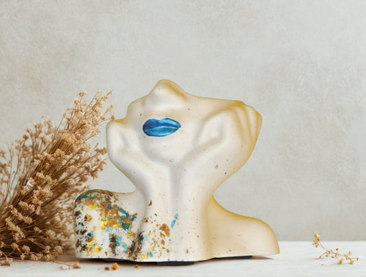 Gesichtsvase  Dame Kopfvase | Moderne Vase | Minimalistische Kanne | Einzigartiges Wohndekor | Portraitvase | Statue abstrakte Figur