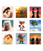 Personalisierte Fotomagnete Set aus 9 stk - 5,5x5,5 cm
