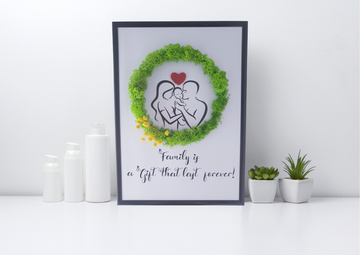 Wandbild Familie Islandmoos