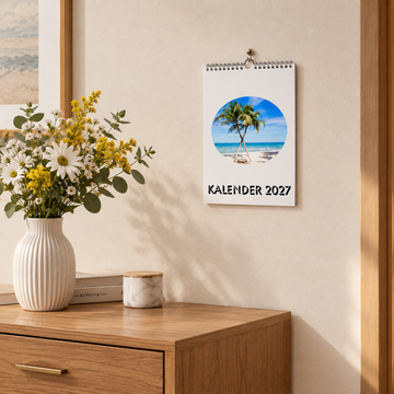 2027 Personalisierter Wandkalender mit Foto – A4