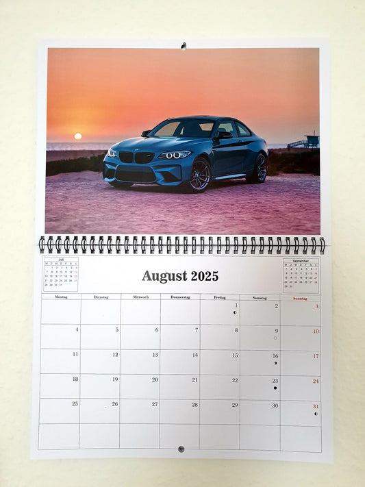 Wandkalender Auto 2025