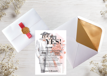 Hochzeitseinladungen A6 personalisiert, –Einzigartig und perfekt für euren besonderen Tag! -M 15