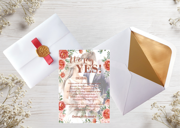 Hochzeitseinladungen A6 personalisiert, –Einzigartig und perfekt für euren besonderen Tag! -M 12