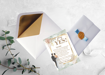 Hochzeitseinladungen A6 personalisiert, –Einzigartig und perfekt für euren besonderen Tag! -M 23