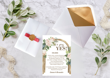 Hochzeitseinladungen A6 personalisiert, –Einzigartig und perfekt für euren besonderen Tag! -M3