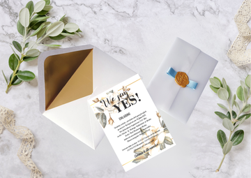Hochzeitseinladungen A6 personalisiert, –Einzigartig und perfekt für euren besonderen Tag! -M1