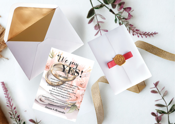 Hochzeitseinladungen A6 personalisiert, –Einzigartig und perfekt für euren besonderen Tag! -M8
