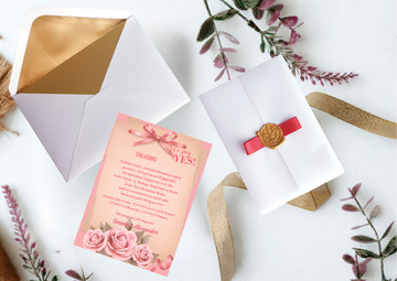 Hochzeitseinladungen A6 personalisiert, –Einzigartig und perfekt für euren besonderen Tag! -M5