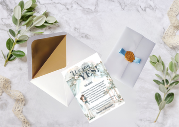 Hochzeitseinladungen A6 personalisiert, –Einzigartig und perfekt für euren besonderen Tag! -M4