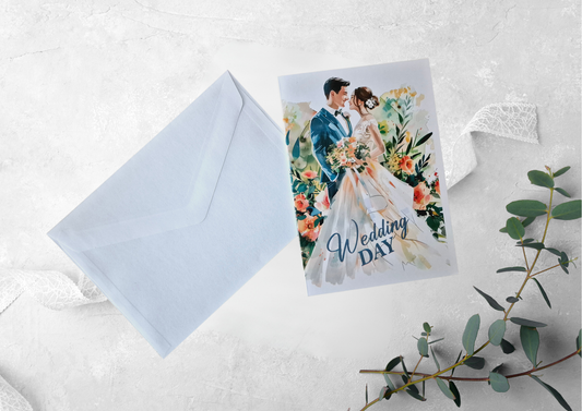 Elegante Einladungskarten Set 12 Stück-Klappkarte mit Innentext Inkl. Briefumschlag