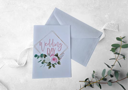 Elegante Einladungskarten Set 12 Stück-Klappkarte mit Innentext Inkl. Briefumschlag-D4