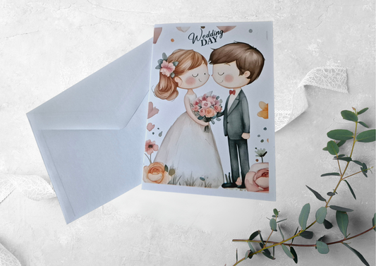 Elegante Einladungskarten Set 12 Stück-Klappkarte mit Innentext Inkl. Briefumschlag-D3