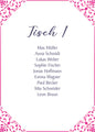 Pink Sitzplan 10 stk